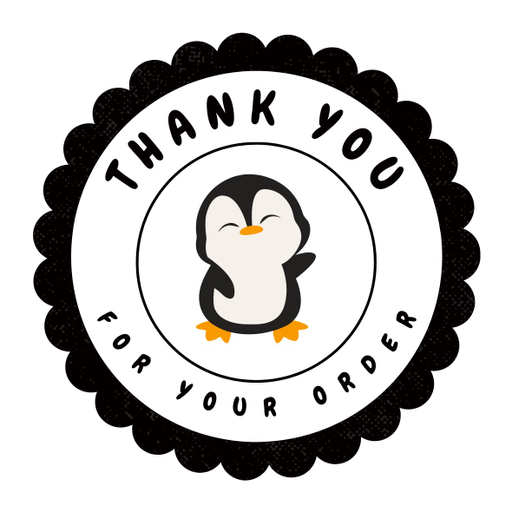 Round Thank You Business Stickers – 100x100 mm | 1 Pack (2 Bundles) – Ishu Desire Cards TL50000111