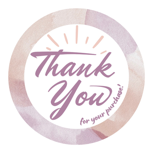 Round Thank You Business Stickers – 100x100 mm | 1 Pack (2 Bundles) – Ishu Desire Cards TL200001111