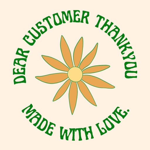 Round Thank You Business Stickers – 100x100 mm | 1 Pack (2 Bundles) – Ishu Desire Cards TL45665882