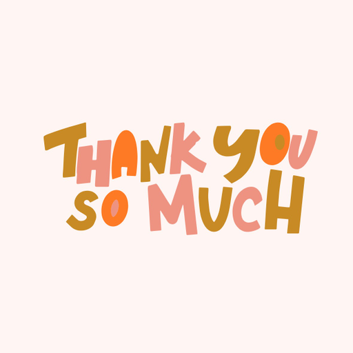Round Thank You Business Stickers – 100x100 mm | 1 Pack (2 Bundles) – Ishu Desire Cards TL600177
