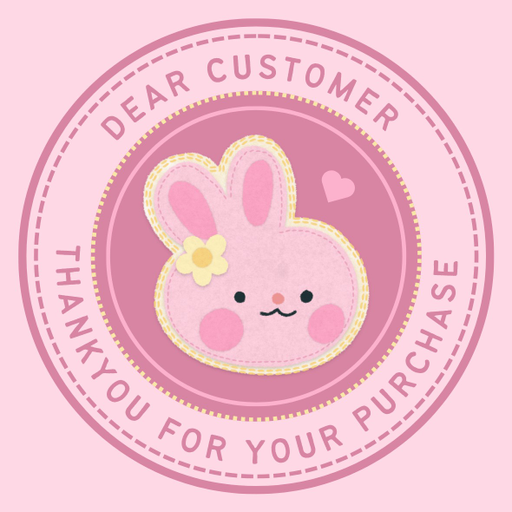 Round Thank You Business Stickers – 100x100 mm | 1 Pack (2 Bundles) – Ishu Desire Cards TL3041780