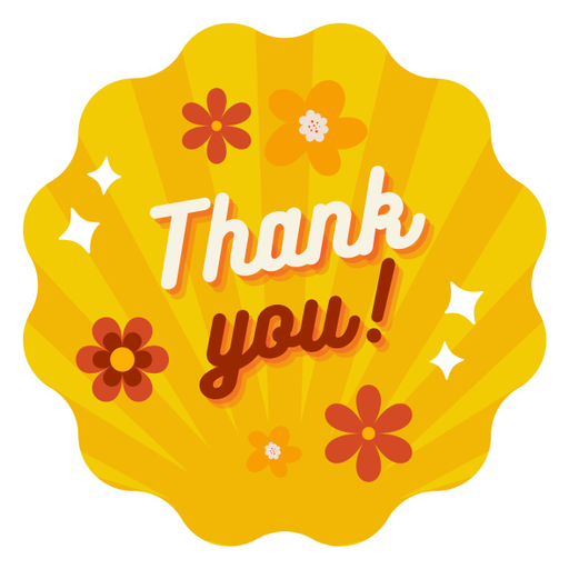 Round Thank You Business Stickers – 100x100 mm | 1 Pack (2 Bundles) – Ishu Desire Cards TL8789953