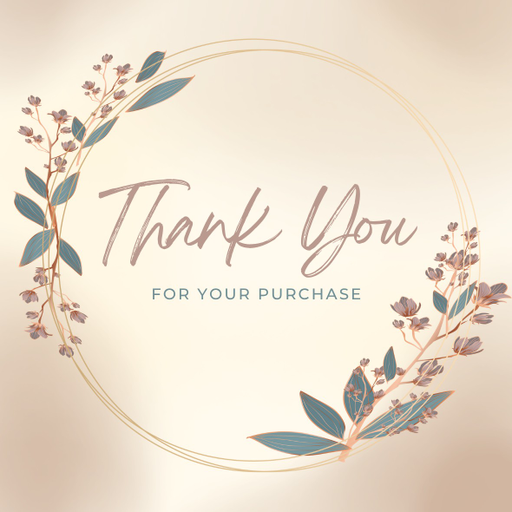 Round Thank You Business Stickers – 100x100 mm | 1 Pack (2 Bundles) – Ishu Desire Cards TL56466