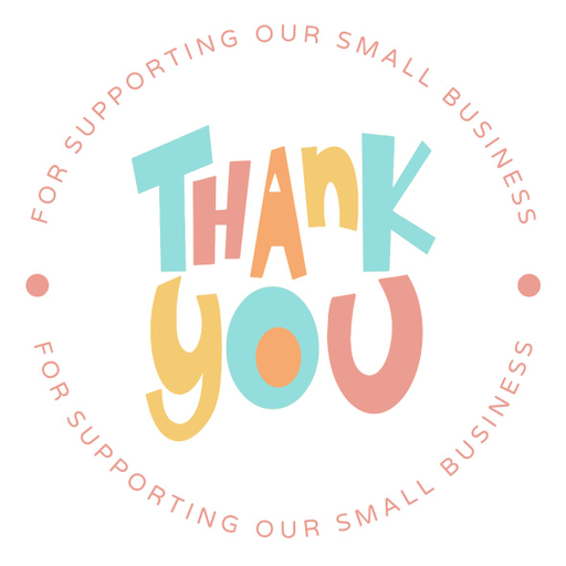 Round Thank You Business Stickers – 100x100 mm | 1 Pack (2 Bundles) – Ishu Desire Cards TL37734