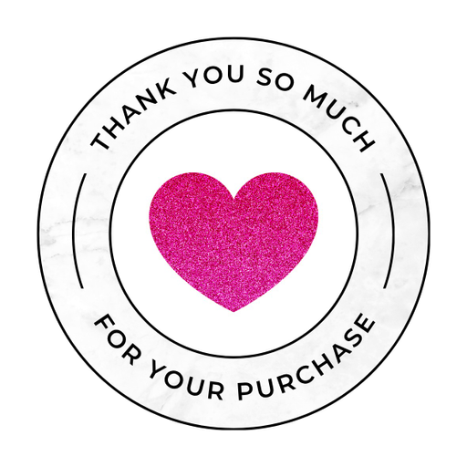 Round Thank You Business Stickers – 100x100 mm | 1 Pack (2 Bundles) – Ishu Desire Cards TL45585