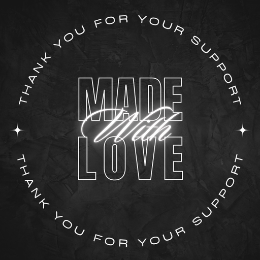 Round Thank You Business Stickers – 100x100 mm | 1 Pack (2 Bundles) – Ishu Desire Cards TL897115