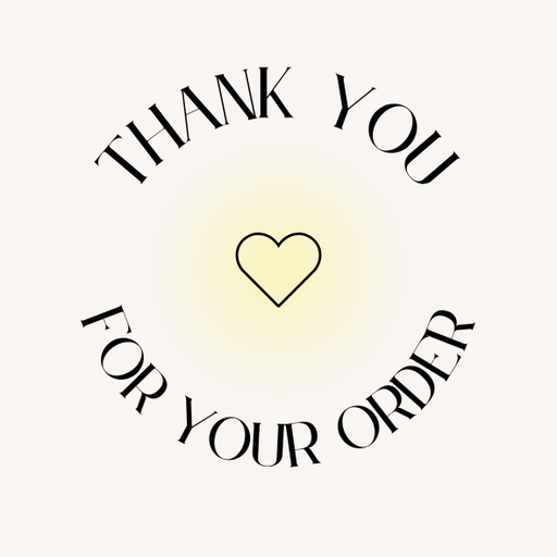Round Thank You Business Stickers – 100x100 mm | 1 Pack (2 Bundles) – Ishu Desire Cards TL451541