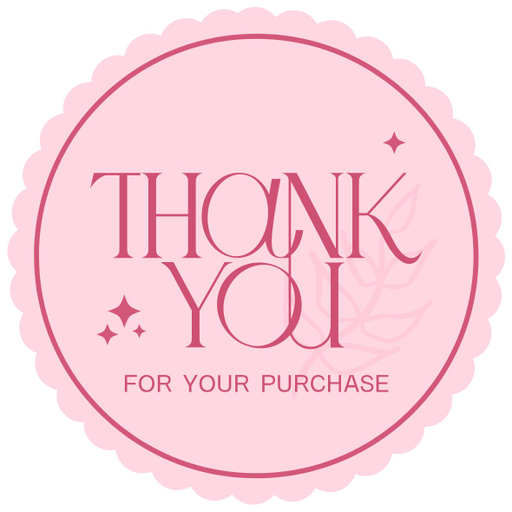 Round Thank You Business Stickers – 100x100 mm | 1 Pack (2 Bundles) – Ishu Desire Cards TL58885