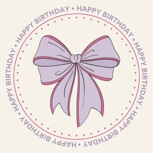 Round happy birthday  Stickers – 100x100 mm | pack of 1 role (WxH) & 250 pcs available – Ishu Desire Cards ( high quality material ) HBS_9009111