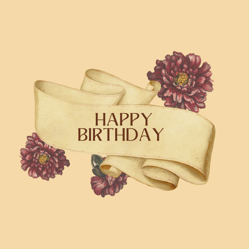 Round happy birthday  Stickers – 100x100 mm | pack of 1 role (WxH) & 250 pcs available – Ishu Desire Cards ( high quality material ) HBS_8990111