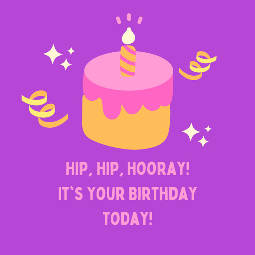 Round happy birthday  Stickers – 100x100 mm | pack of 1 role (WxH) & 250 pcs available – Ishu Desire Cards ( high quality material ) HBS_05555518