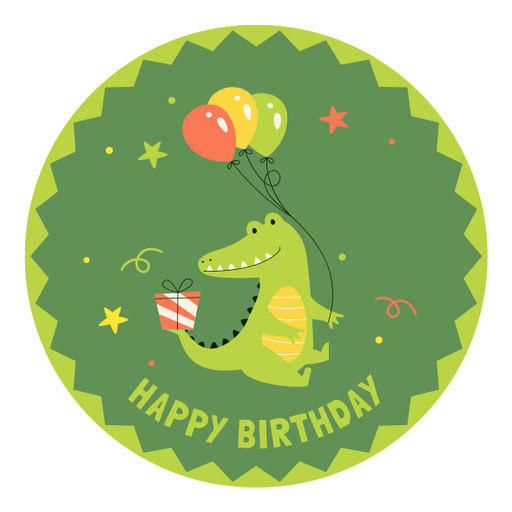 Round happy birthday  Stickers – 100x100 mm | pack of 1 role (WxH) & 250 pcs available – Ishu Desire Cards ( high quality material ) HBS_641008