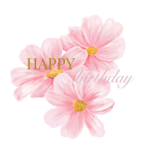 Round happy birthday  Stickers – 100x100 mm | pack of 1 role (WxH) & 250 pcs available – Ishu Desire Cards ( high quality material ) HBS_6410021