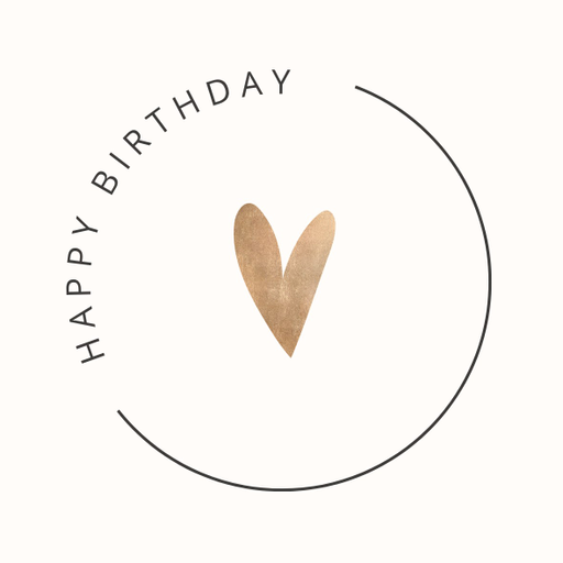 Round happy birthday  Stickers – 100x100 mm | pack of 1 role (WxH) & 250 pcs available – Ishu Desire Cards ( high quality material ) HBS_6410083