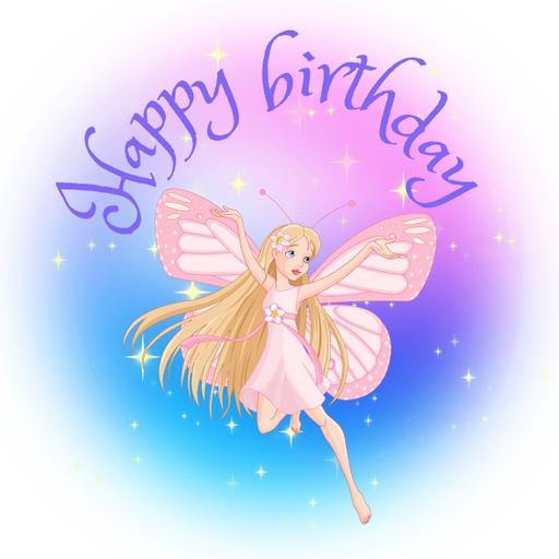 Round happy birthday  Stickers – 100x100 mm | pack of 1 role (WxH) & 250 pcs available – Ishu Desire Cards ( high quality material ) HBS_645883