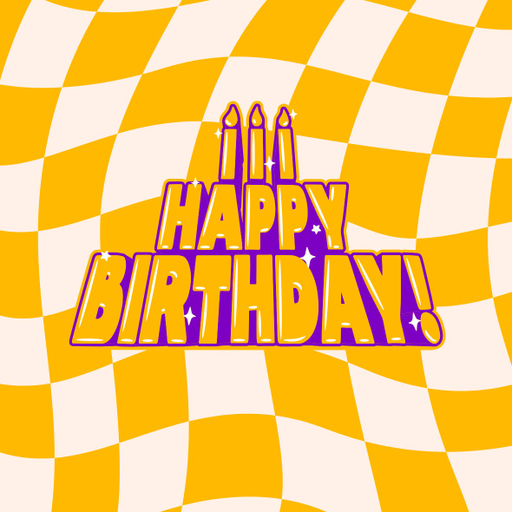 Round happy birthday  Stickers – 100x100 mm | pack of 1 role (WxH) & 250 pcs available – Ishu Desire Cards ( high quality material ) HBS_6410044