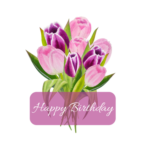 Round happy birthday  Stickers – 100x100 mm | pack of 1 role (WxH) & 250 pcs available – Ishu Desire Cards ( high quality material ) HBS_561008222