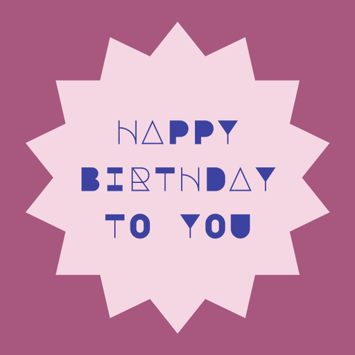 Round happy birthday  Stickers – 100x100 mm | pack of 1 role (WxH) & 250 pcs available – Ishu Desire Cards ( high quality material ) HBS_641008233