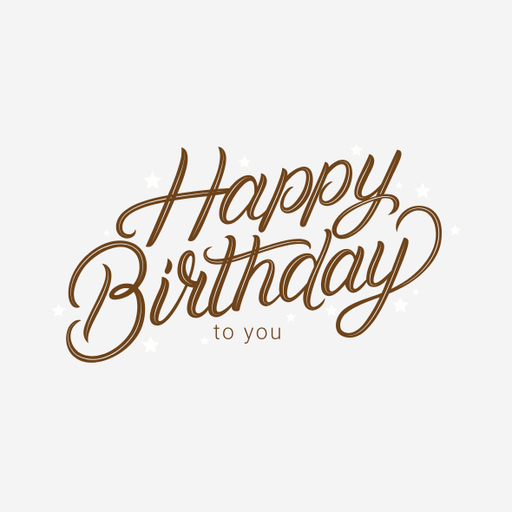 Round happy birthday  Stickers – 100x100 mm | pack of 1 role (WxH) & 250 pcs available – Ishu Desire Cards ( high quality material ) HBS_678888884