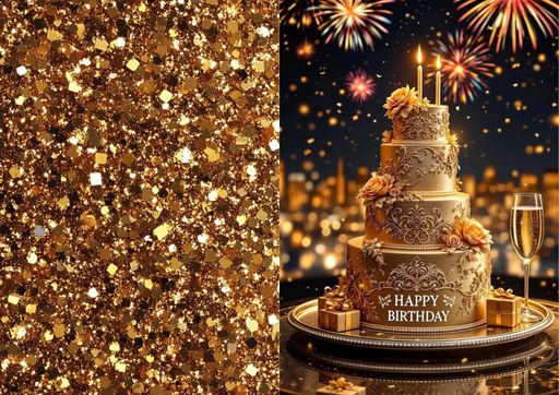 Birthday greeting cards | pack of 5 cards | ishu desire cards | unique golden cake theme collections | card no 901111