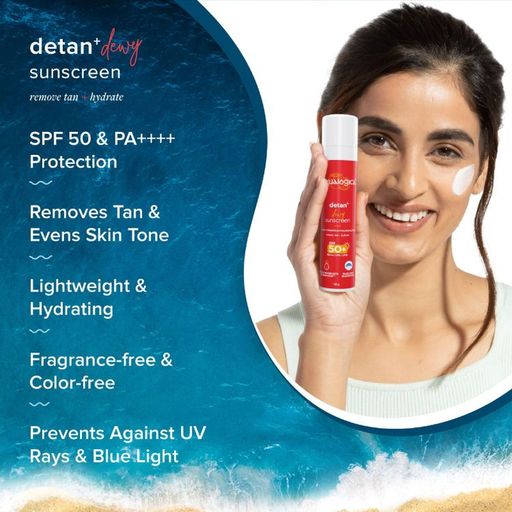 Aqualogica Detan+ Dewy Sunscreen(50g). 