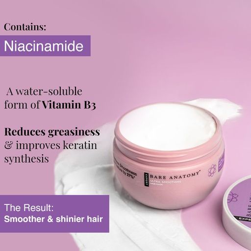 Bare Anatomy EXPERT Ultra Smoothening Hair Mask(250g). 