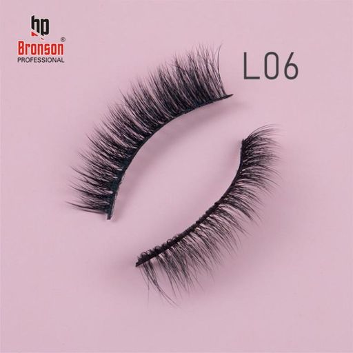 Bronson Professional Eyelash Long And Natural Eye Makeup No. L06(10 pairs)