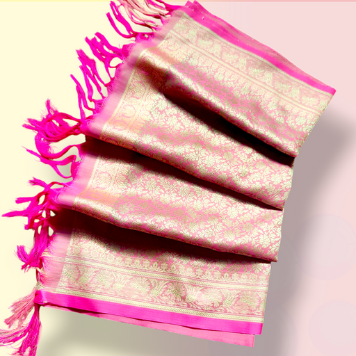 Banarsi floral dupatta light waight 