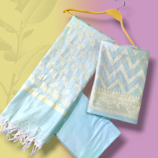 Mint Green Banarasi Silk Suit 