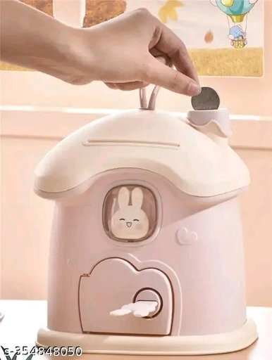 house shape jumbo piggy bank . doll house coin bank 