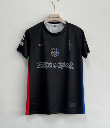 Barcelona Travis scott jersey 🖤 | Embroidery quality ✨