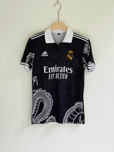 Real madrid black dragon jersey 🐉 | Embroidery quality ✨