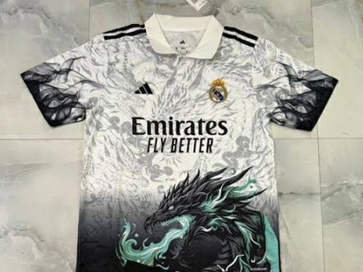 Real madrid blue fire dragon jersey 🐉 | Embroidery quality ✨