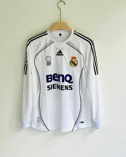 Real madrid Beckham Retro full sleeves jersey 💙 | Embroidery quality ✨