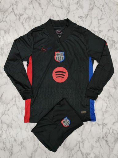 Barcelona black away kit 🖤 | Embroidery quality ✨
