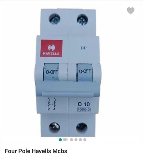 4 pole Havells MCB 