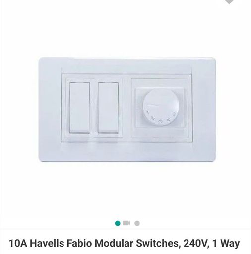 10A Havells fabio Modular switch