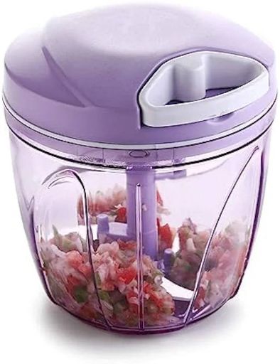 Hetal Big Handy Chopper with 6 Stainless Steel Blades1000 Ml Purple Colour