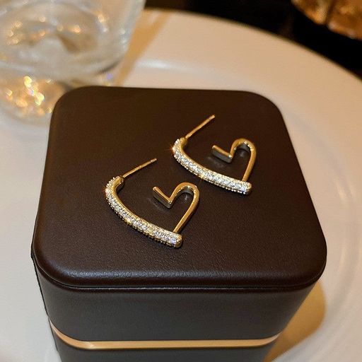Heart shape korean earrings 