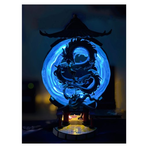 Studio Ghibli Spirited Away Haku and Chihiro light-up statue