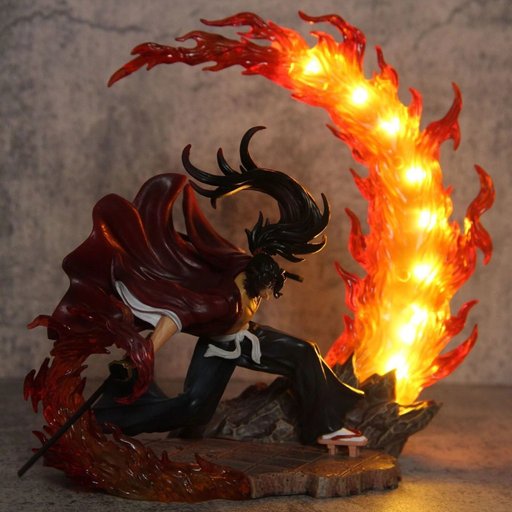 Demon Slayer Yoriichi Tsugikuni Figure 22cm | LED Flame Effect