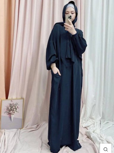Lastic Sleeves Abaya (swipe for more)