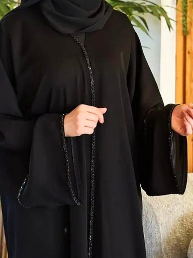 black elegant Abaya🤍