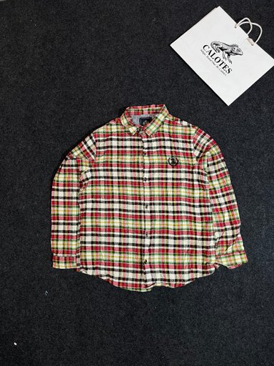 Orange Check Shirt 
