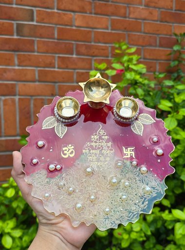 Resin 8" Pooja Thali