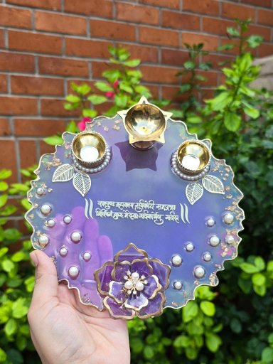 Resin 8" Pooja Thali