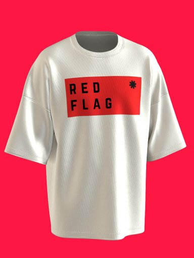 Red flag Oversized tshirt