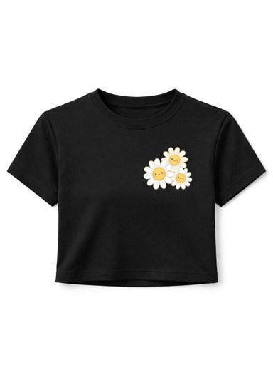 Daisy Black croptop