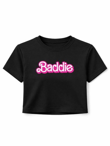 Baddie black croptop 