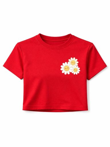 Daisy red croptop 